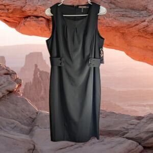Kristin Davis 10 NWT black, sleeveless, lined dress. Fall, Office, travel, date